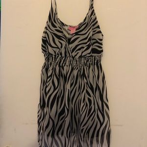 Zebra style top